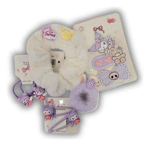 Mini Set Accesorios De Pelo Sanrio Violeta