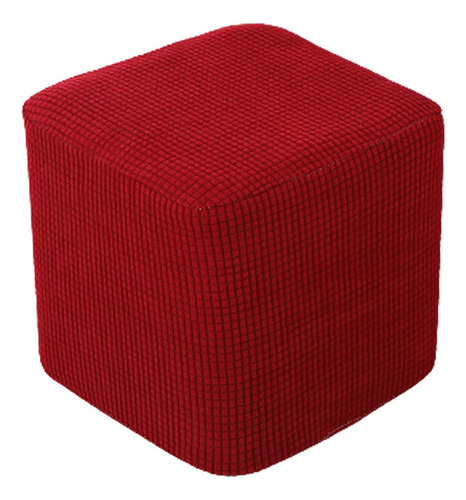 Fundas Otomanas Fundas Protectoras Cuadradas De Vino Rojo