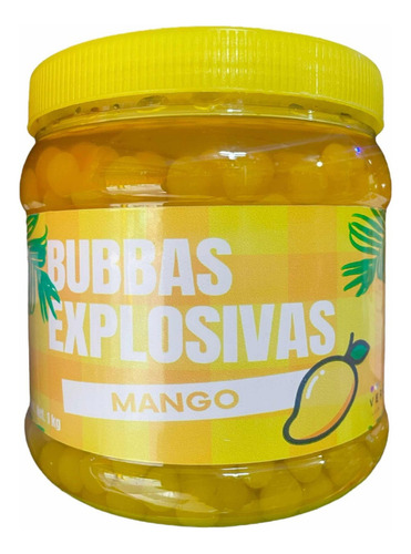 Perlas Explosivas 1kg Sabor Mango Para Sodas Italianas