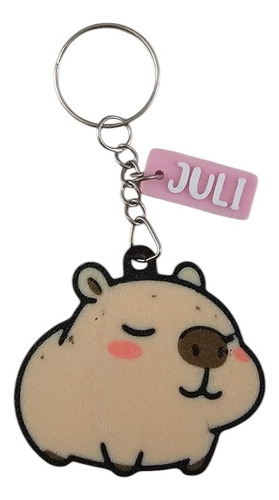 Llaveros Souvenirs 3d Personalizados Con Nombre X 31 Capibara Carpincho