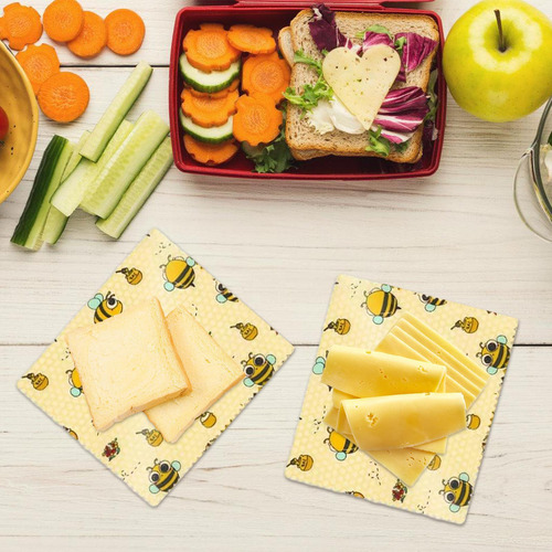 Envoltura Reutilizable De Cera De Abejas Para Alimentos Envo