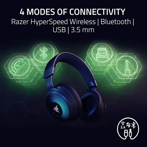 Auriculares Razer Kraken V4 Pro Con Control Hub Negro