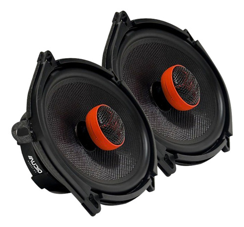 Bocinas Coaxiales 5x7 Pulg Rocket57 Waraudio Gama Alta Negro
