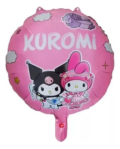 15 Globos Metalicos  De Kuromi  45cm 