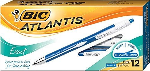 Bolígrafo Atlantis Exact 0.7 Mm, Azul, Pack 12.