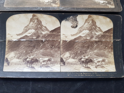 Imagen 5 de 5 de Fotos Estereoscópicas Antiguas Suiza 1900. Set De 4. 51629.