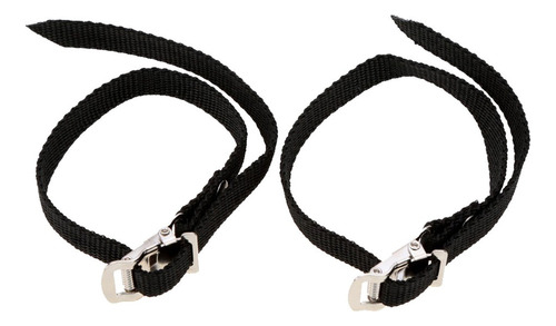 1 Par Pedal Clips De Pies For Bicicleta Ciclismo Correa De