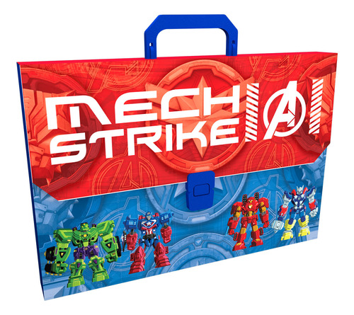 Maletin Plástico 13 Bolsillos Avengers Mech Strike