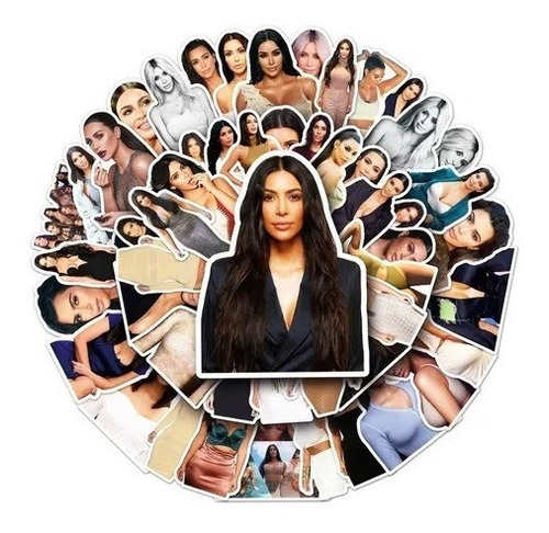 Stickers Autoadhesivos - Kim Kardashian (50 Unidades)