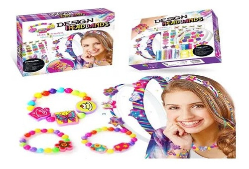 Set Para Hacer Cintillos Y Pulseras Para Niñas