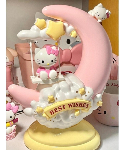 C Lámpara De Noche Sanrio De Hello Kitty, Luz Nocturna, Luz Le