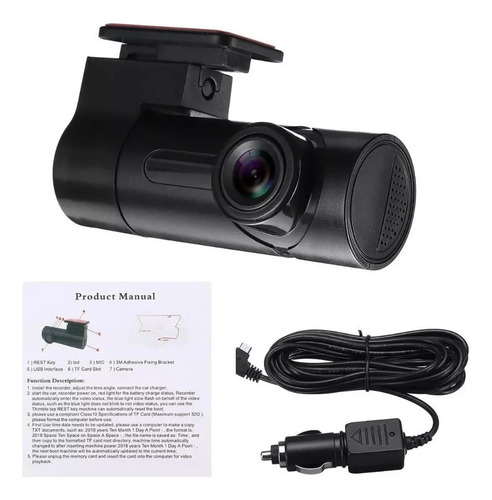 Camara Hidden Seguridad Auto Dvr Grabado Aplicación 1080p