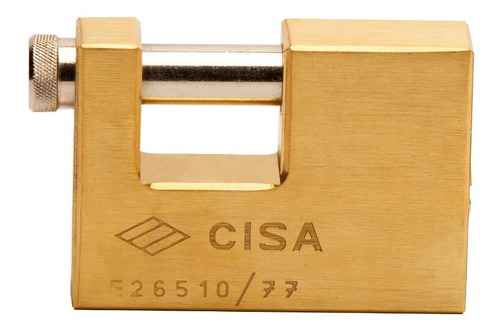 Imagen 2 de 10 de Candado Anticizalla Bronce + Candado De Arco Inoxidable Cisa