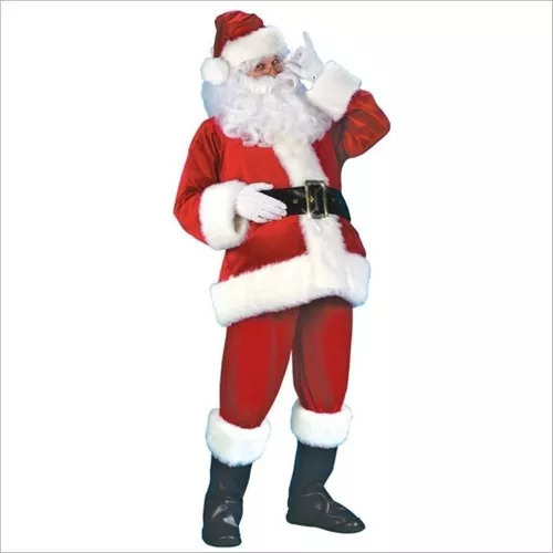 Traje Navideño De Papá Noel De Santa Claus 7 Piezas