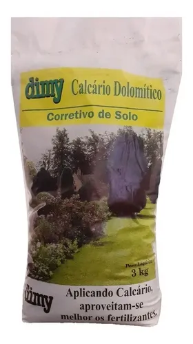 Calcário Dolomítico Dimy Corretivo de Solo e Fertilizante 3kg