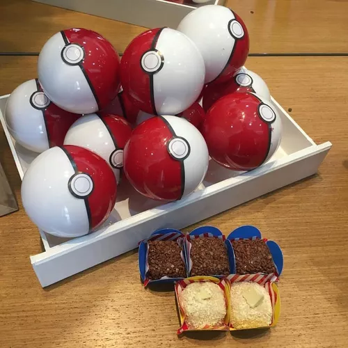 20 Pokemon com Pokebola (Pequeno - 1 a 2,7cm) Kit Festa Lembrancinha