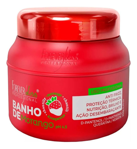 Forever Liss Cronograma Banho De Morango 4x1 Pós Quim