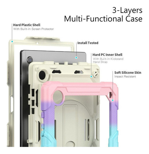 Carcasa P/samsung Galaxy Tab A8 10.5 C/protector D/pantalla