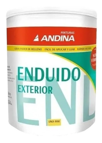 Enduido Plastico Exterior Andina X 4 Lts