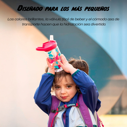 Botella De Agua Camelbak Eddy Kids Con Popote Anti Derrames