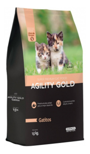 Imagen 1 de 3 de Agility Gold Gaticos 1.5 Kg