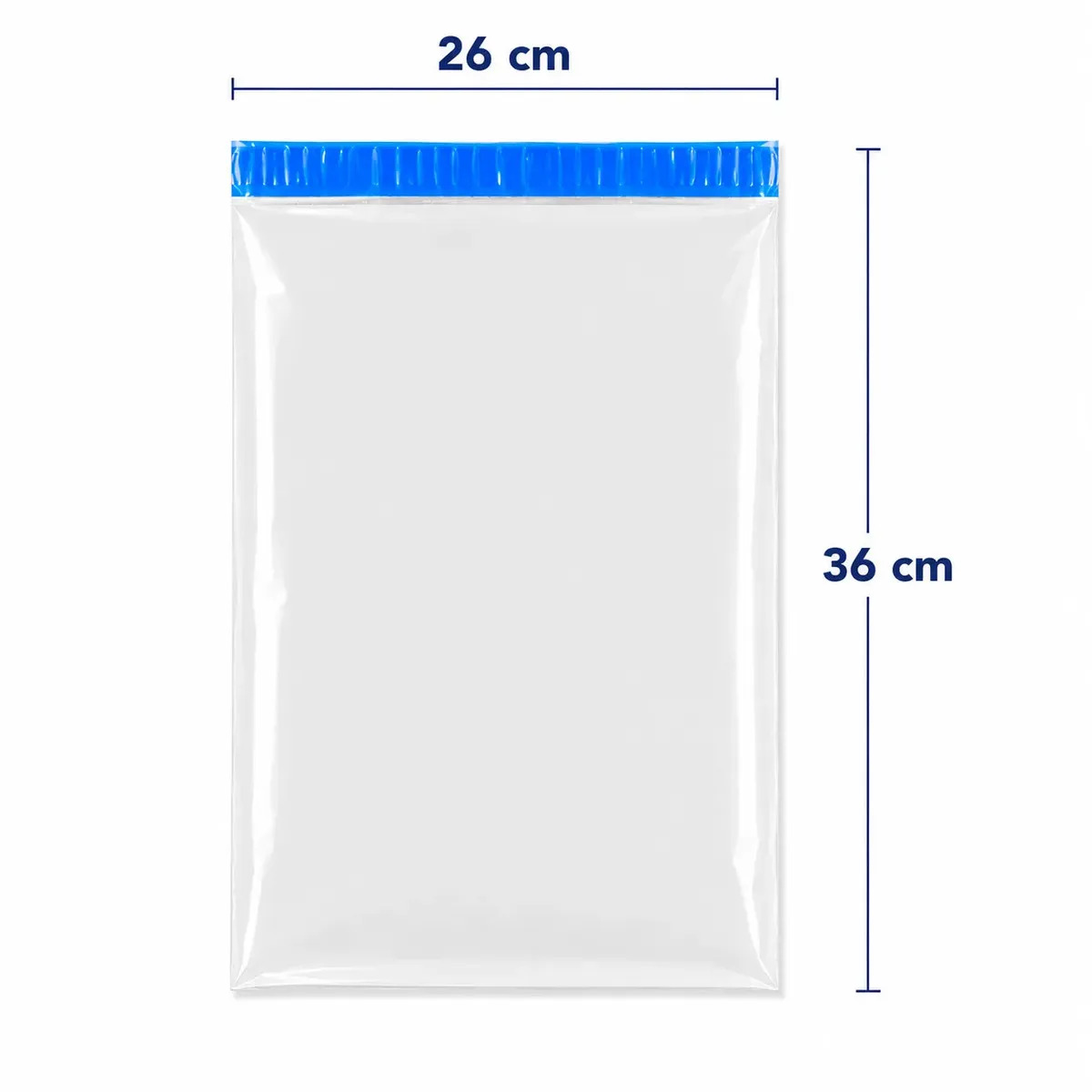 Envelope de Segurança Plástico Acesso 26x36" Transparente com 250 Unidades