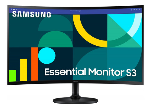 Monitor Curvo Samsung Essential S3 Led 27 1920x1080 Full