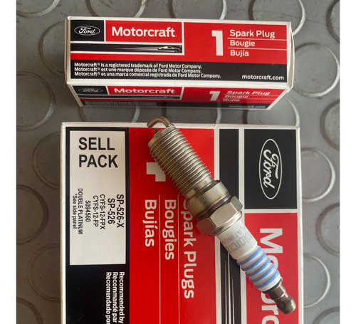 Bujia Motorcraft Sp-526 Sp-526x Doble Platino 6pzs