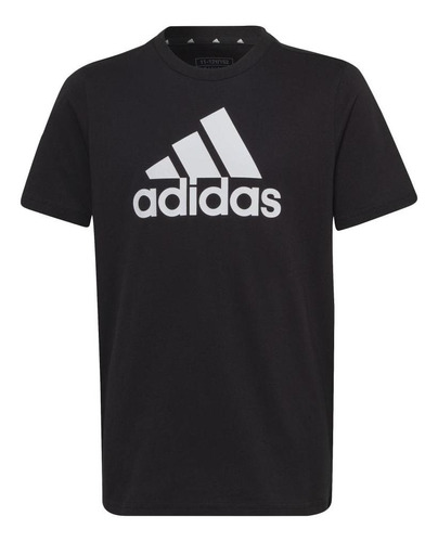 Remera adidas Big Logo Negro De Niños - Ic6855