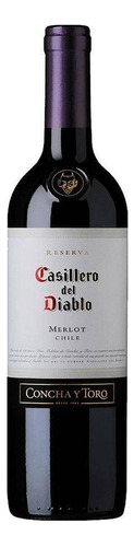 Caja De 12 Vino Tinto Casillero Del Diablo Merlot 750 Ml