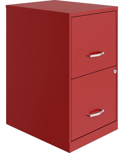 Lorell Archivo Lateral Soho, 17.7 In, Rojo