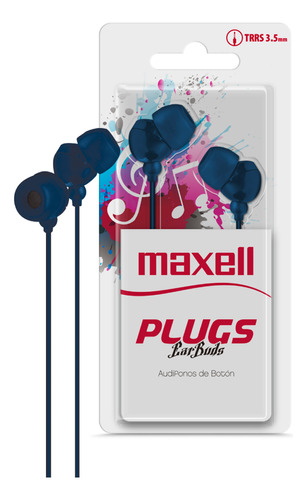 Audifonos In-225 Maxell In-ear Plugs Ear Buds Trs 3.5mm