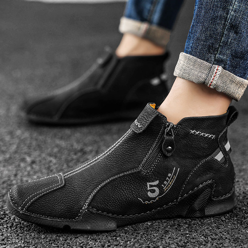Botas De Senderismo De Cuero Hechas A Mano Para Exteriores A