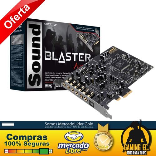 Tarjeta De Sonido Creative Sound Blaster Audigy Pcie Rx 7.1