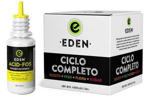 Eden Acid-fos Reductor Ph 60ml Con Eden Ciclo Completo 125ml