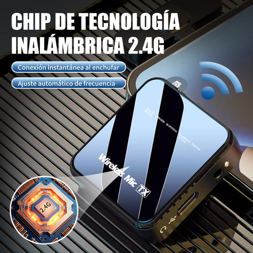 Micrófono Inalámbrico Lavalier Solapa Para iPhone Y Android