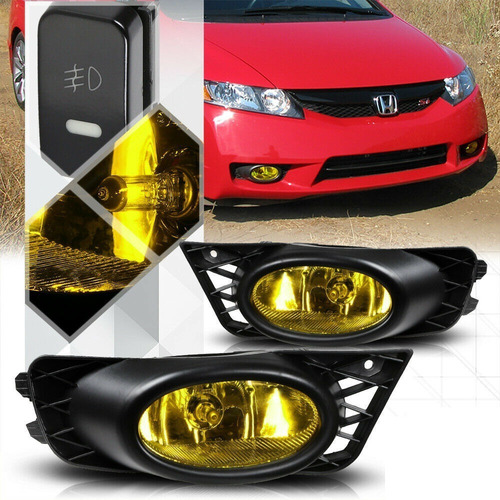 Honda Civic Sedan 2009 - 2011 Par De Faros Antiniebla