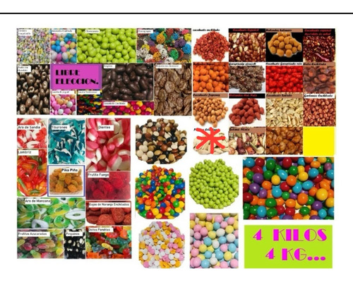 50 Bolsas Diferentes De 250 Gr. De Dulce Y Botana Surtida