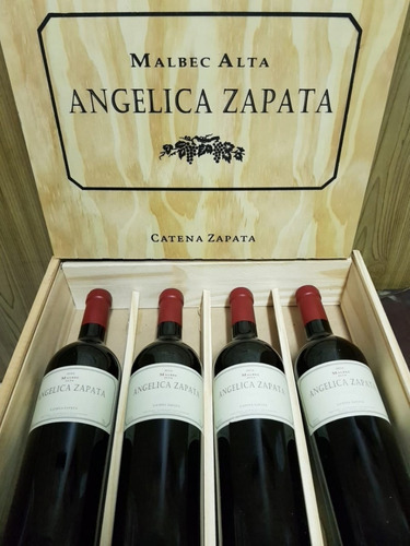 Angelica Zapata Malbec Alta Cx Madeira Com 4 Uni 750ml