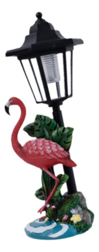 Figura De Flamenco De Patio, Luz Solar Con Energía,