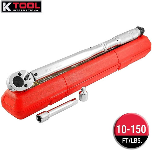 Imagen 2 de 7 de Torquimetro 1/2 De 20 A 150 Libras Torque Automotriz Ktools