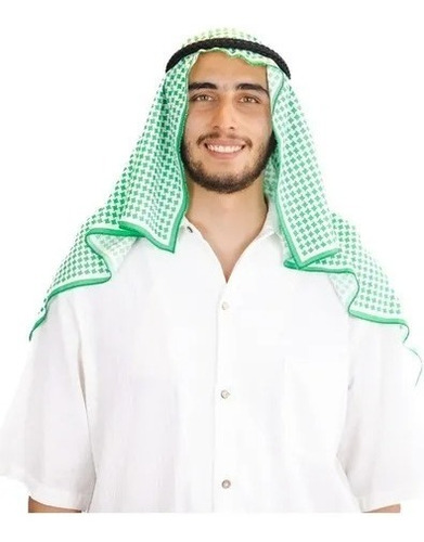 Imagen 5 de 8 de Turbante Mundial De Futbol Qatar Selección Mexicana México