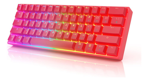 Teclado Mecánico Para Juegos Gk61 - 61 Teclas Multicolor Rgb