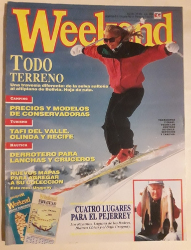 Revista Weekend N°262 Julio 1994 Esqui Camping Nautica Pesca