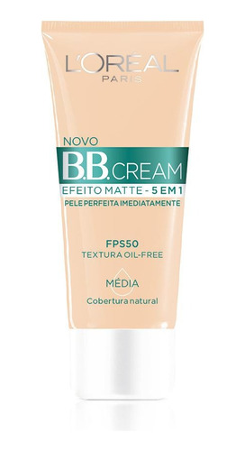 Bb Cream Matte 5 Em 1 Cor Média Fps 50 30ml L'oréal Paris