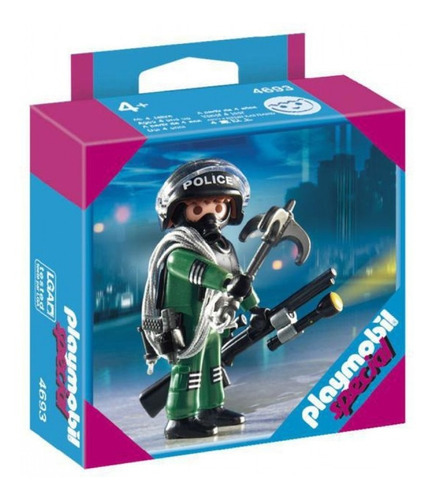 Todobloques Playmobil 4693 Agente Swat!!!!