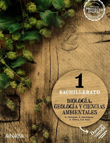 Biologia, Geologia Y Ciencias Ambientales 1., De Clemente Roca, Silvia. Editorial Anaya Educación, Tapa Blanda En Español