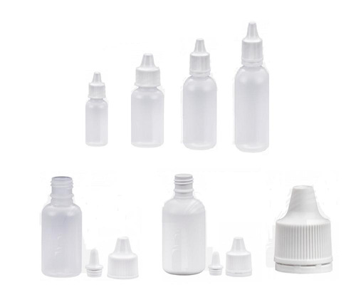 Envase Plásticos Goteros Transparentes Blancos 7.5 Cc