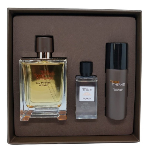 Perfume Terre D´ Hermes Intense Vetiver Eau De Parfum X 100ml En Set ! Original Frances !!!