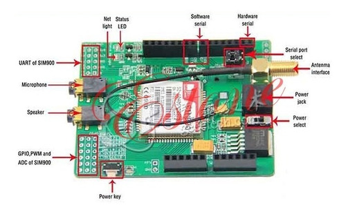 Modem Gprs Sim900 Imei Registrado Chile Shield Arduino
